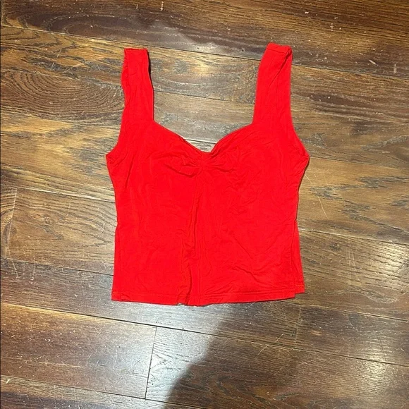 Elegant Red Women's Tank Top - Picture 1 of 3